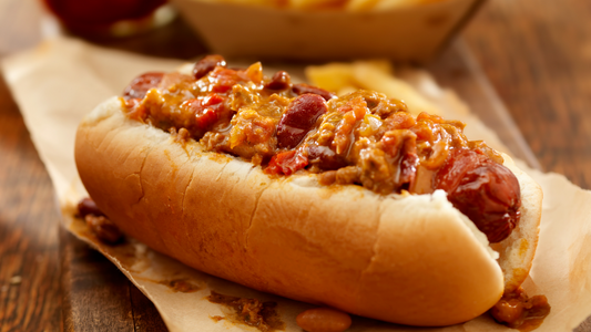Three-bean Chili Dog